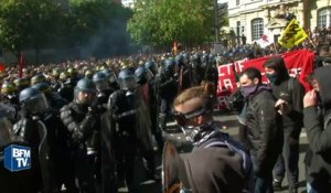 Tension en tête de la manifestation du 1er mai à Paris