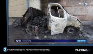 Restos du Cœur : Douze véhicules de l’association incendiés dans le Nord (Vidéo)