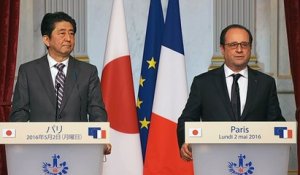 Conférence de presse conjointe avec M. Shinzo Abe, Premier ministre du Japon