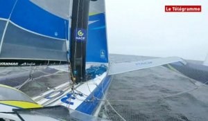 The Transat Bakerly. Vivez l'intensité du départ à bord de Macif et Sodebo