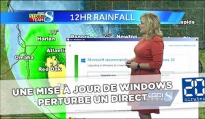 Une mise à jour de Windows perturbe le direct de la présentatrice météo