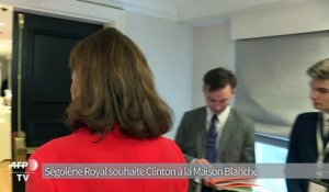 Ségolène Royal souhaite Clinton à la Maison Blanche