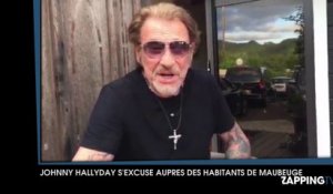 Johnny Hallyday s'excuse auprès des habitants de Maubeuge (vidéo)