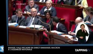 Manuel Valls recadre violemment Emmanuel Macron en direct à l’Assemblée nationale (Vidéo)