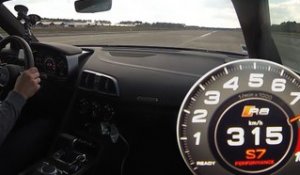 0 - 300 km/h en Audi R8 V10 Plus 2016