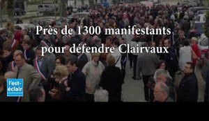 Manifestation à Bar-sur-Aube pour défendre Clairvaux