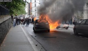 Voiture de police incendiée : des images inédites !