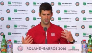 Roland-Garros - Djokovic : "Un tournoi très exigeant"