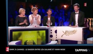ONPC à Cannes : Léa Salamé et Yann Moix échangent un baiser, Twitter s’enflamme (Vidéo)