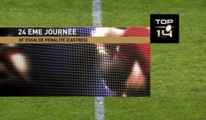 TOP 14 – Castres - La Rochelle : 67-20 Essai de pénalité (CAS) – J24 – Saison 2015-2016