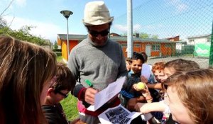 Yannick Noah à Pau pour lancer le premier Parcours de Fête le Mur.