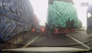 Un carambolage sur autoroute en Chine à cause du brouillard