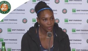 Roland-Garros 2016 - Conférence de presse S. Williams / 1 Tour