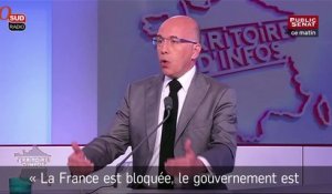 Éric Ciotti demande la dissolution puis la démission de François Hollande