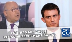 Loi Travail: Sapin prêt à «toucher» un article, Valls le recadre