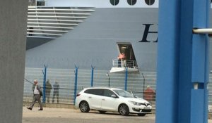 L'Harmony of the Seas quitte le port de Cherbourg