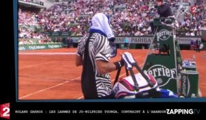 Roland Garros : Jo-Wilfried Tsonga en larmes après son abandon