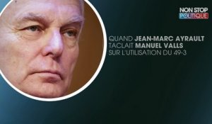 Jean-Marc Ayrault "oublie" un tacle adressé à Manuel Valls à propos du 49-3
