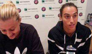 Roland-Garros 2016 - Caroline Garcia et Kristina Mladenovic : "C'est historique d'être en finale à Roland-Garros"