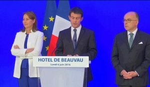 Inondations : Manuel Valls annonce la mise d'un "fond d'extrême urgence" pour les sinistrés - Le 06/06/2016 à 10h03