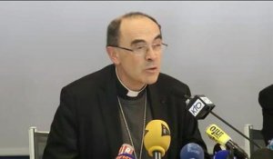 Le cardinal Barbarin entendu par la police pour non-dénonciation d'agressions pédophiles - Le 08/06/2016 à 11h15