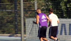 Real Madrid - Benzema s'entraine à part