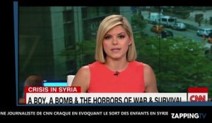 Une journaliste de CNN fond en larmes en évoquant le petit Omran, rescapé d’un bombardement en Syrie