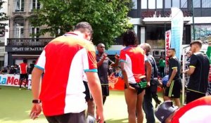 Paul-José M'Poku dans le Village de l'Euro à Verviers