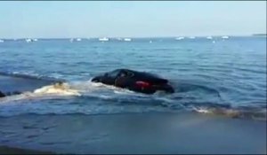 Une Porsche retrouvée noyée dans le bassin d'Arcachon