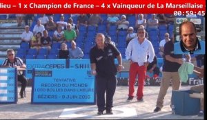 Record du monde des 1000 boules, 10 tireurs, 1 heure à Béziers : la performance de Stéphane Robineau puis Dylan Rocher