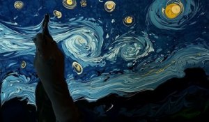 Incroyable: Il reproduit une peine de Van Gogh sur de l'eau