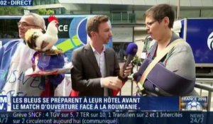 Une supportrice bug sur BFMTV