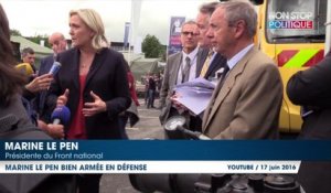 Marine Le Pen bien armée en défense