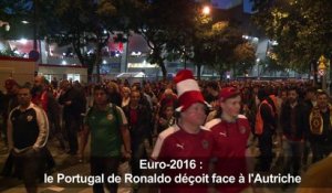 Euro-2016: les Portugais déçus, les Autrichiens ravis