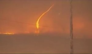 Une tornade de feu durant un incendie en Californie