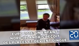 Euro 2016: Un enfant nord-irlandais reçoit des places et devient dingue