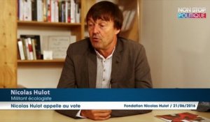 Nicolas Hulot appelle à voter lors du référendum sur l’aéroport de Notre-Dame- des-Landes