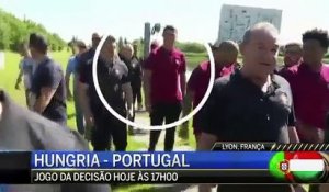Ronaldo jette le micro d'un journaliste dans l'eau