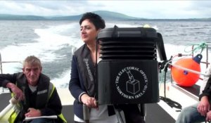 Brexit: L'urne pour le vote de jeudi arrive sur l'île de Rathlin