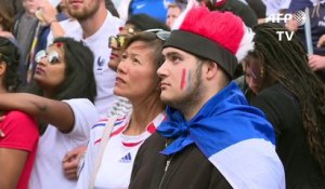 Euro 2016: les fans à Paris suivent le match France-Irlande