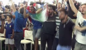 Les supporters italiens euphoriques à la Casa Azzuri de Montpellier