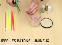 Déco Brico Jardinage : DIY : fabriquer une lampe bocal avec des bâtons lumineux
