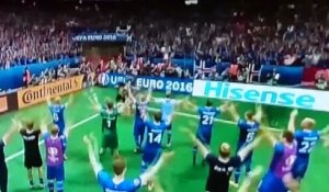 Le claping islandais après la victoire sur l'Angleterre à l'Euro 2016