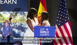 Madrid: Michelle Obama présente son initiative "Let Girls learn"