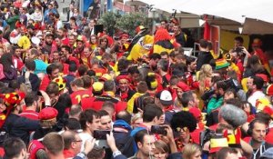 Euro à Lille : les supporters belges place Rihour