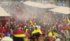 VIDEO.Bonne ambiance à Lille avant Pays-de-Galles - Belgique