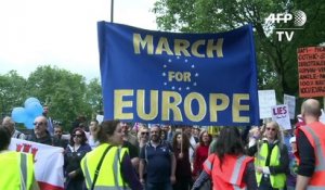 GB: des dizaines de milliers d'anti-Brexit dans la rue