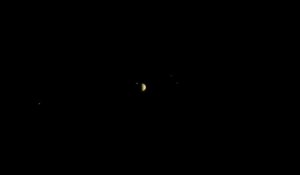 Jupiter et ses lunes filmés par Juno