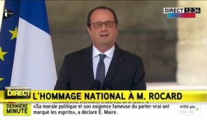 François Hollande reprend à son compte l’héritage de Michel Rocard