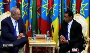 Images fortes de la visite de Netanyahou en Ethiopie